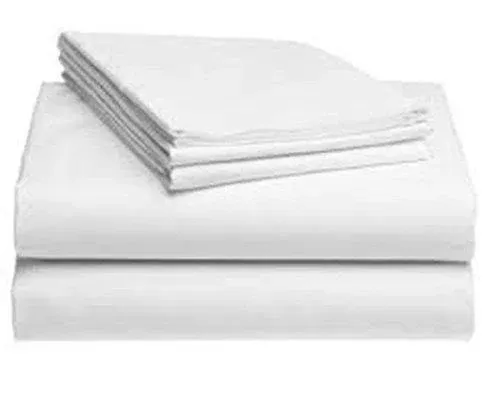 Pacific Linens Pillowcases White 12 Pack 200 Thread Count Percale Fabric Hotel Linen Size (Standard)