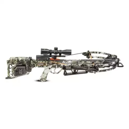 Wicked Ridge by TenPoint Rampage XS Crossbow, Peak XT - 390 FPS - The Ultimate Affordable Hunting Machine - Includes Lighted 3X Pro-View Scope, ACUdraw & Three Match 400 Carbon Alpha-Nock Arrows