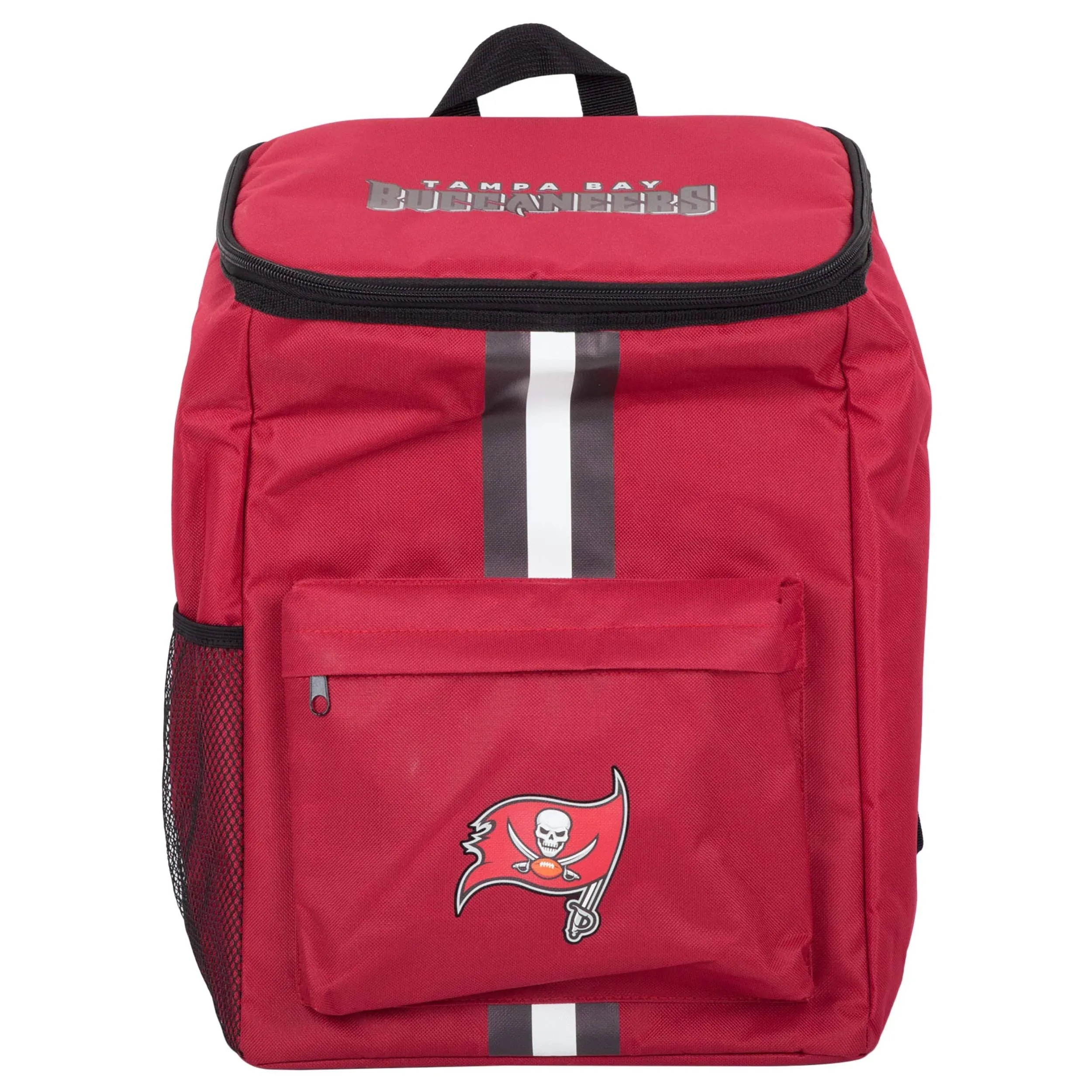 FOCO Cooler Backpack – Portable Soft Sided Ice Chest – Insulated Bag Holds 36 Cans (Tampa Bay Buccaneers)