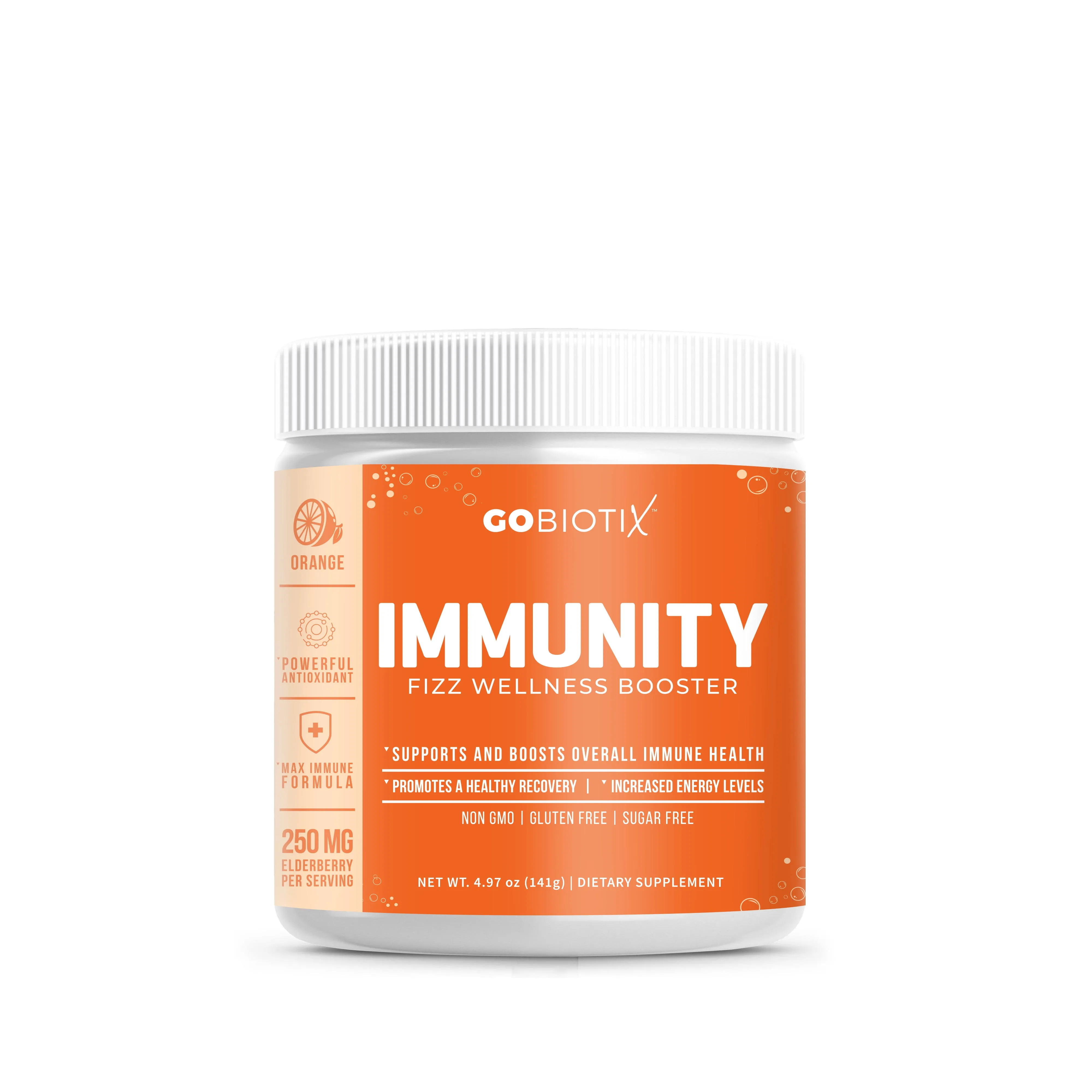 Immunity Fizz Wellness Booster (Berry) by GoBiotix | Antioxidant Powder