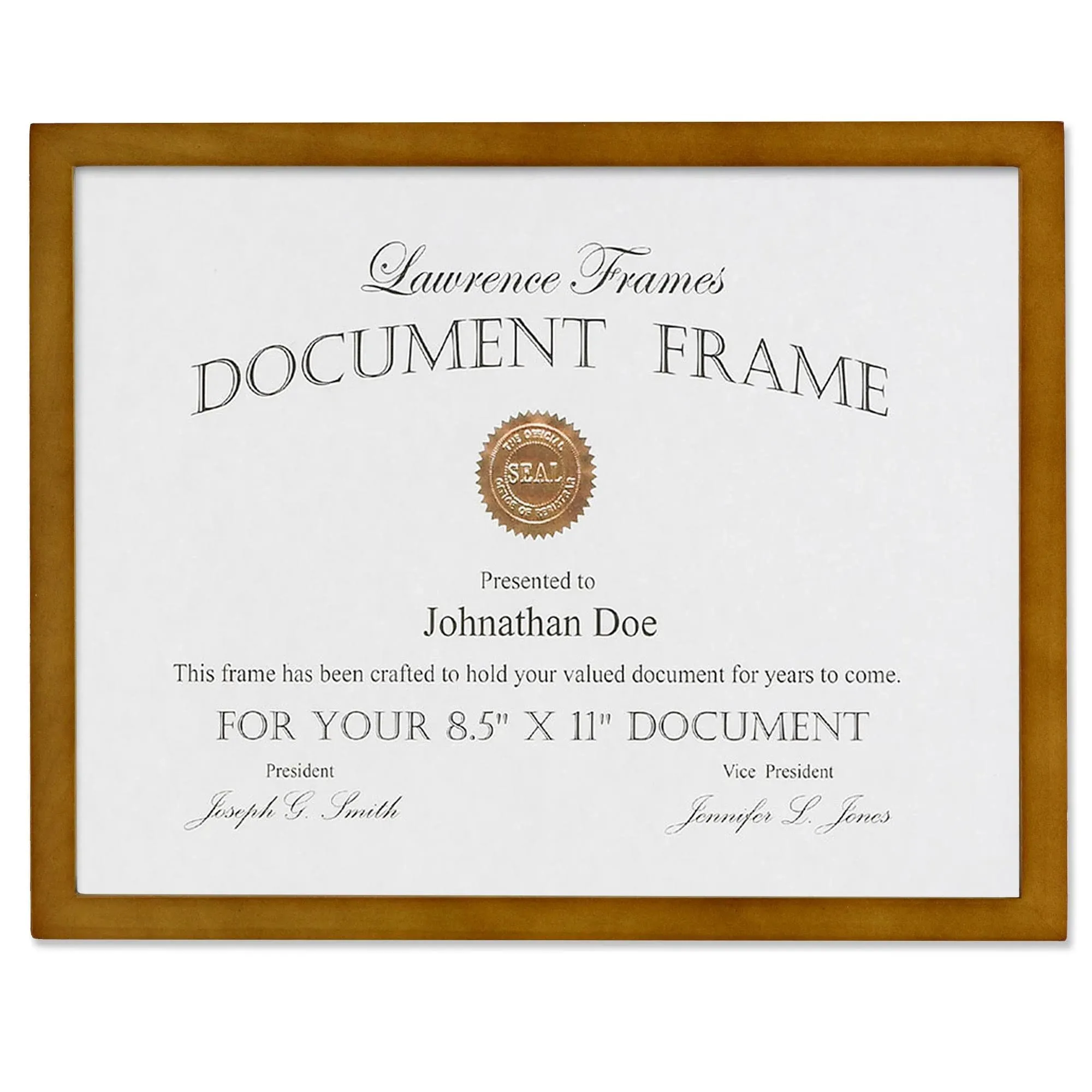 Lawrence Frames 766081 Nutmeg Wood Picture Frame