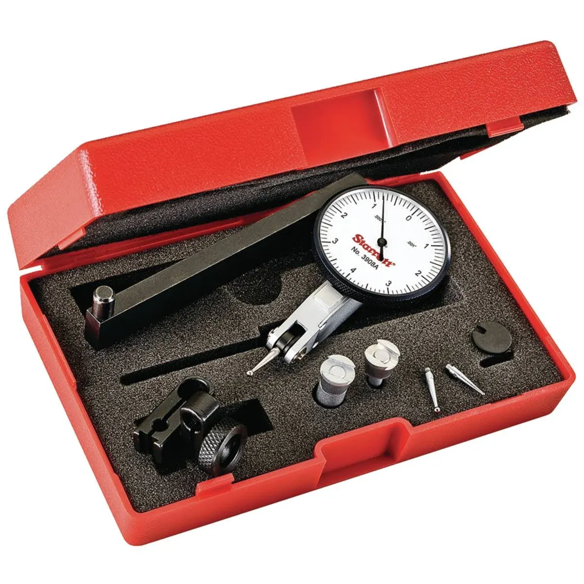 Starrett® 3908AC - 3908 Series™ 0 to 0.008&quot; SAE Dial Test Indicator