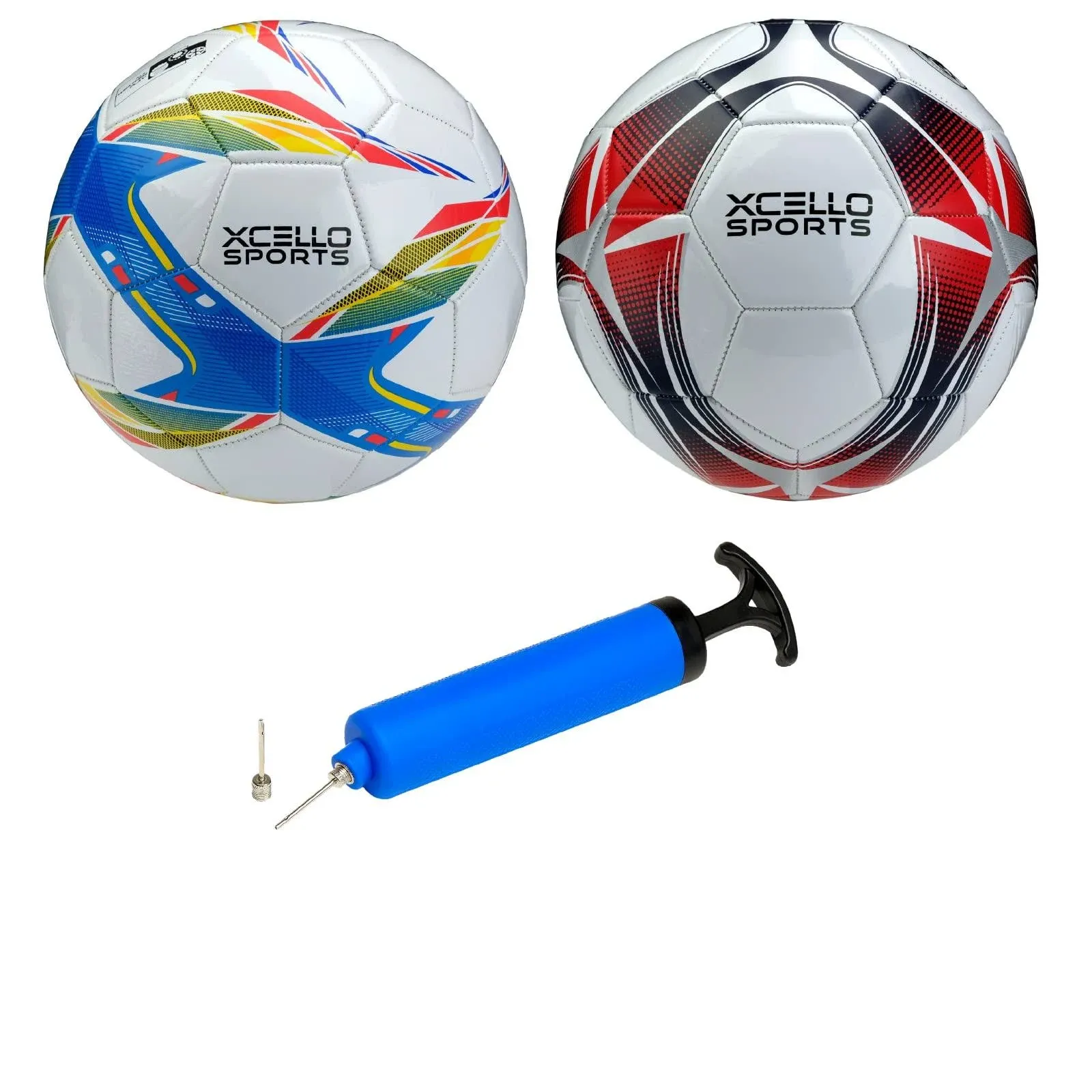 Xcello Sports Soccer Balls - Size 3, 4, or 5 - Two Unique Graphics