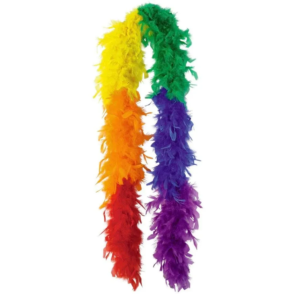 Pride Rainbow Feather Boa