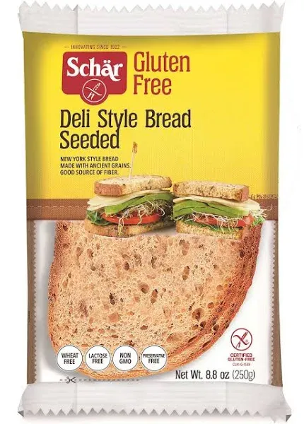 Schar Gluten Free Seeded Deli Style Bread, 8.8 Ounce -- 5 per case