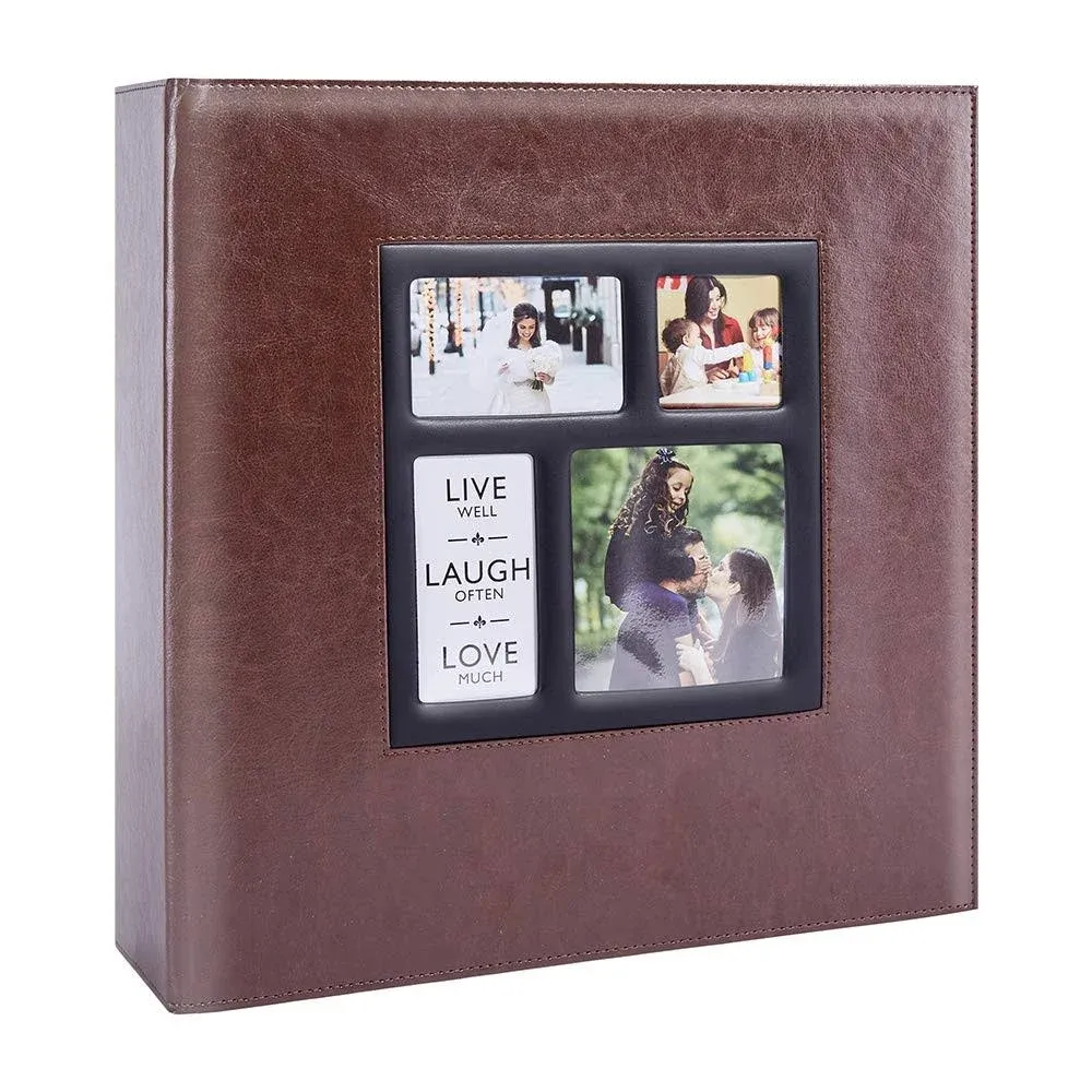 Artmag Photo Picutre Album 4x6 Photos, Extra Large Capacity Leather Cover Wedding Family Photo Albums Holds Horizontal and Vertical 4x6