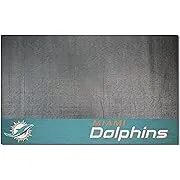 Fanmats 12190 NFL Miami Dolphins Vinyl Grill Mat , 26"x42"