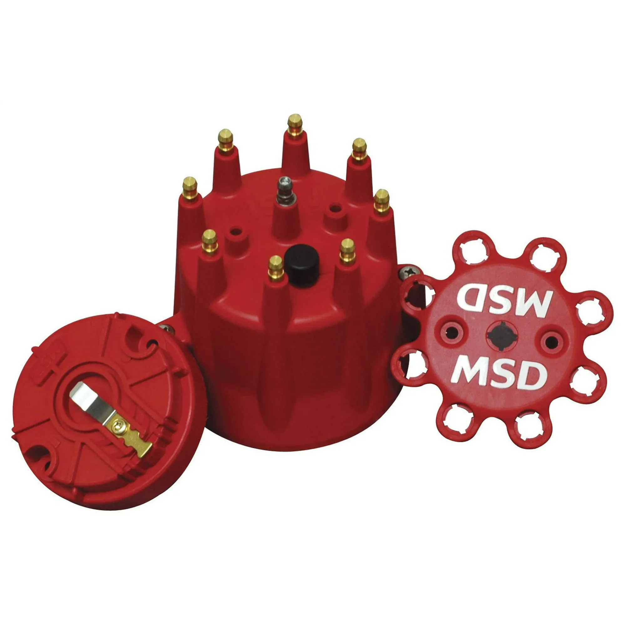 MSD Ignition 84335 Standard Cap/Rotor Kit, RedMSD Ignition 84335 Standard Cap/Rotor Kit, Red