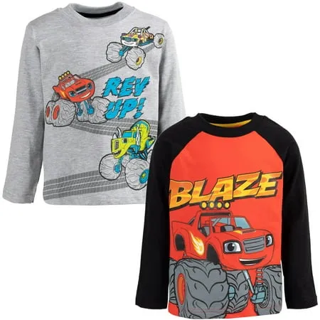 Blaze and the Monster Machines Toddler Boys 2 Pack Long Sleeve T-Shirt