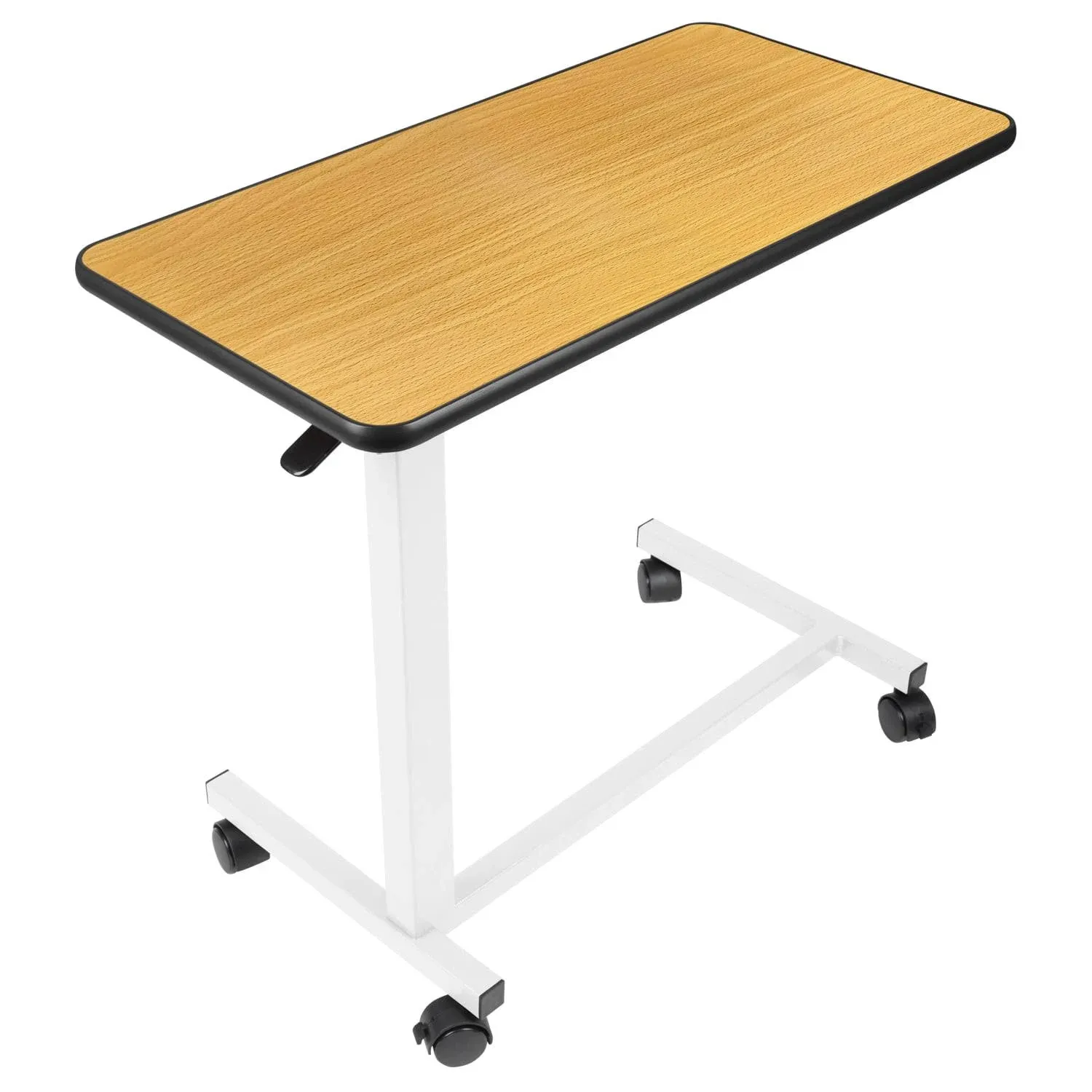 Vive Overbed Table (XL) - Hospital Bed Table - Swivel Wheel Rolling- Adjustable