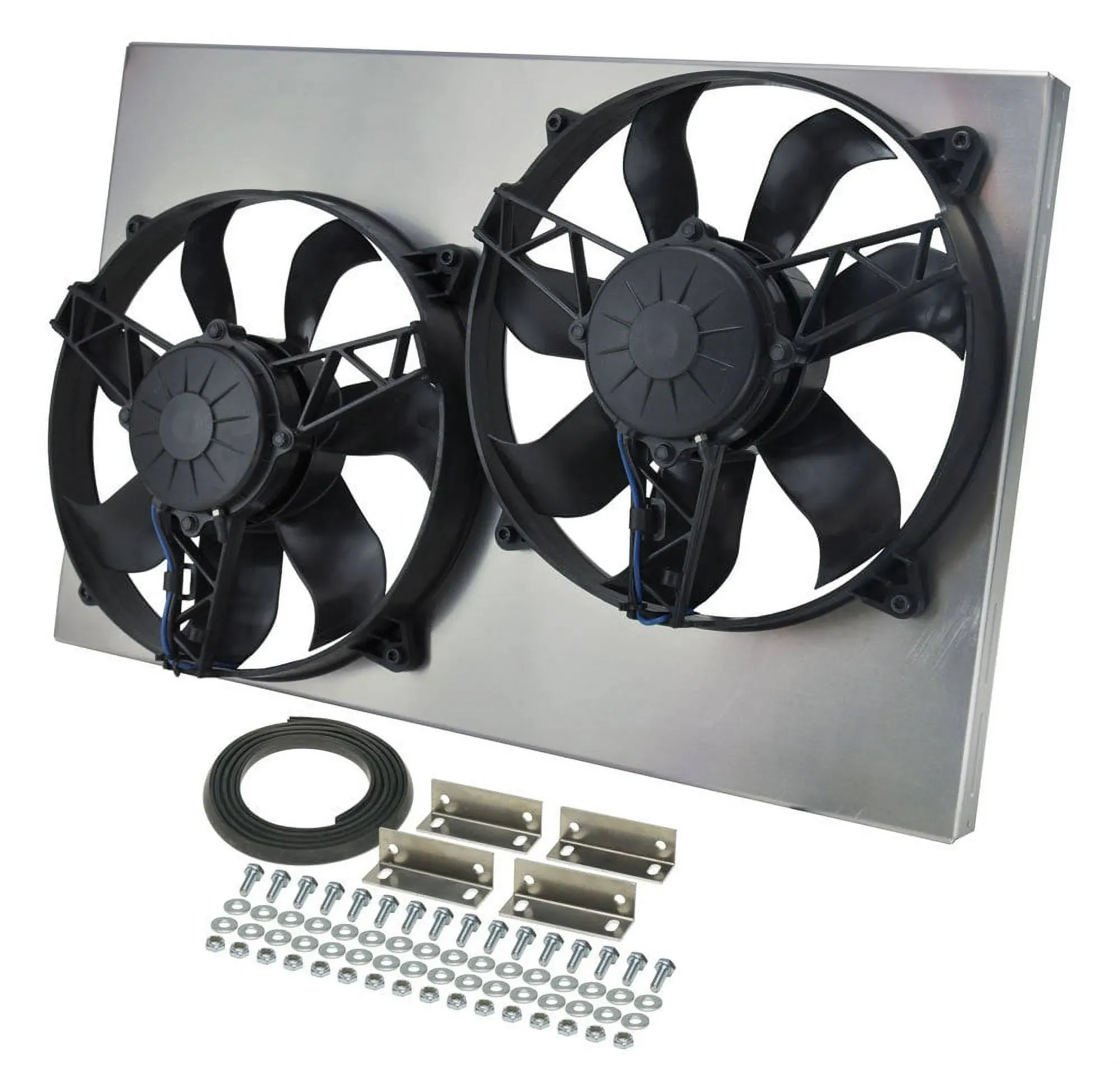 Derale Dual Rad Fan/Aluminum Shroud Assembly 16831