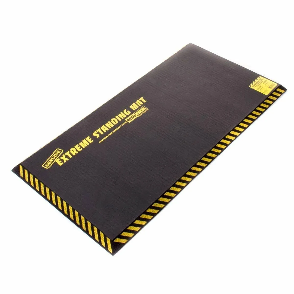 18” x 36” Black 1” Thick | Anti Fatigue Mats for Standing | Industrial Antifatigue Mat with Safety Stripes | Anti Fatigue Mat for Work & Workplace