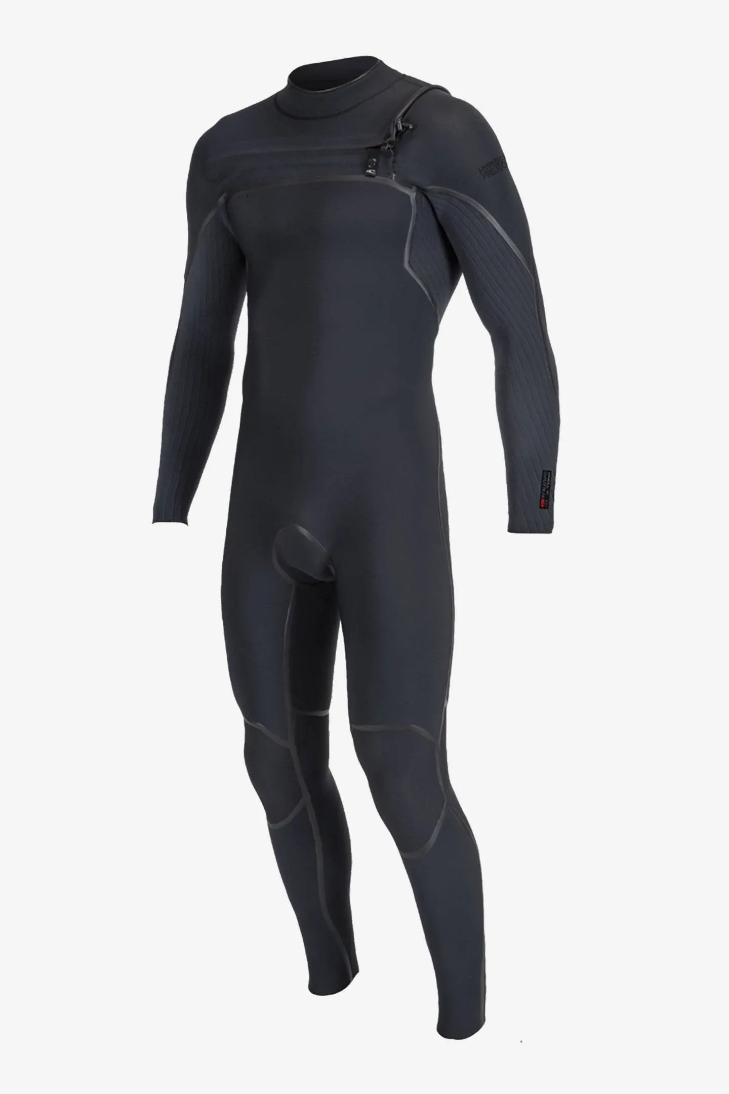 O'Neill Hyperfreak Fire 3/2mm+ Chest Zip Full Wetsuit Men's Black, L