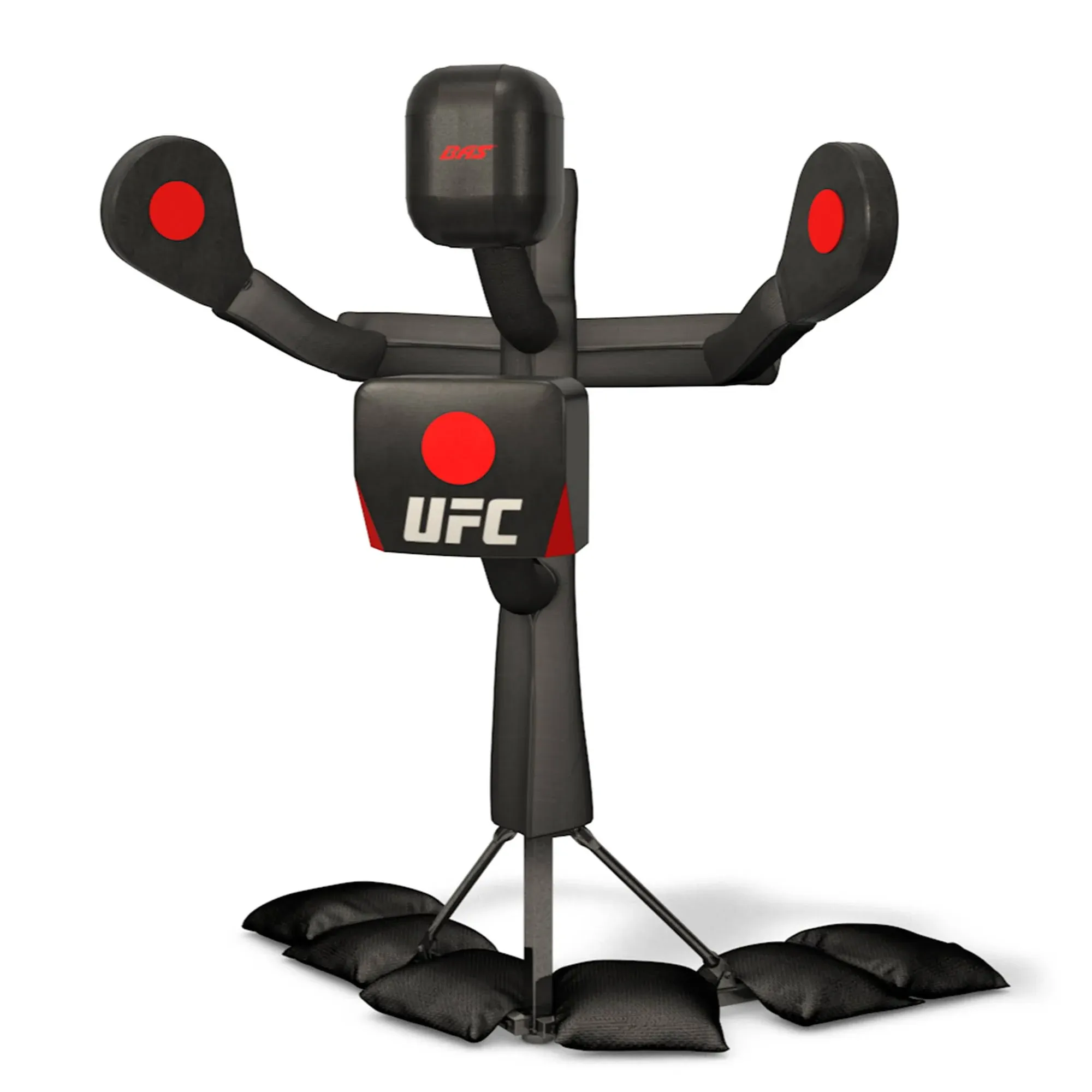 UFC BAS Body Action System Deluxe Model with Punching and Kicking Pads, Black