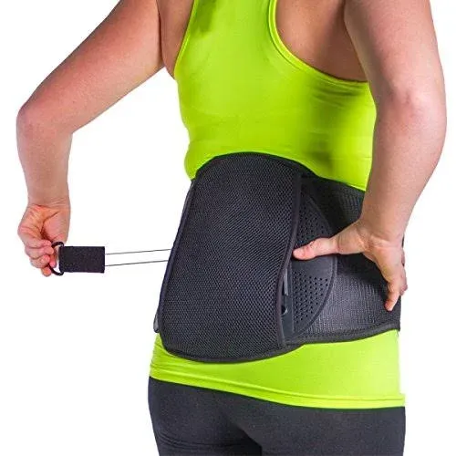 BraceAbility Spondylolisthesis Back Brace - Ankylosing Spondylolysis Lumbar Spine Corset Stabilizer Belt for Pars Defect Lower Back Pain, Anterolisthesis Support, Spinal Fracture Treatment (Large)