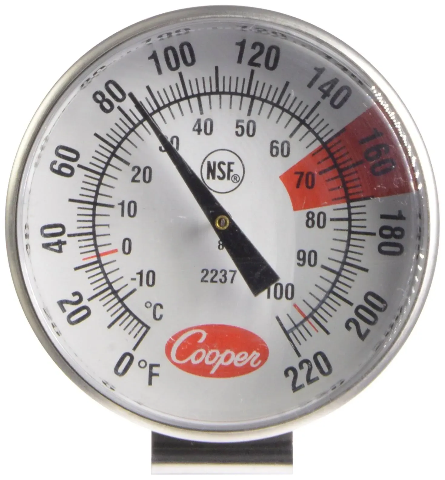 Cooper Atkins 2237-04-8 Espresso Thermometer 1-3/4&quot; (4.5cm) Dia. Dial With 7&quot; (17.8cm) Stem Length