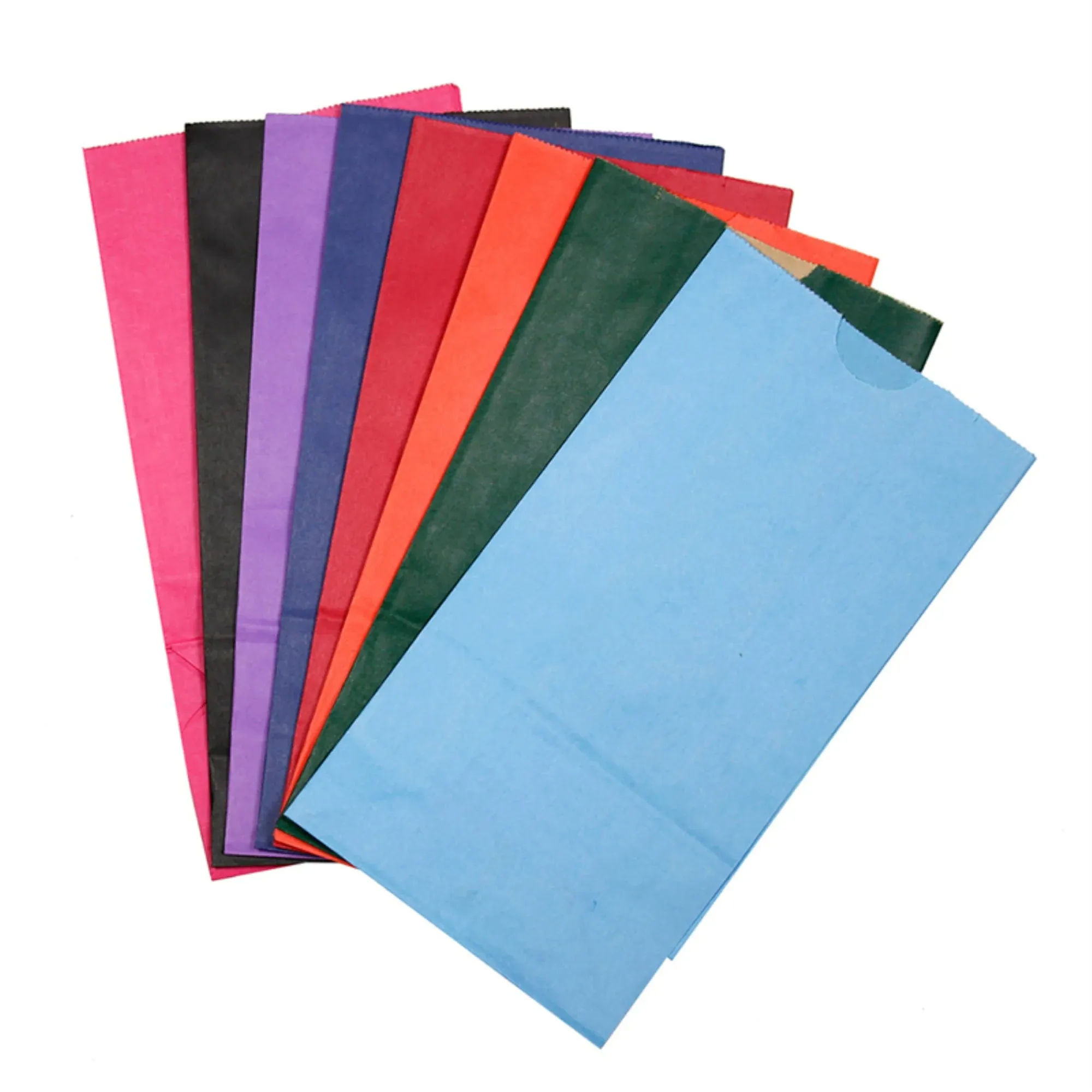 Bags Sz 6 Gusseted Assorted Colors (Pack of 2)