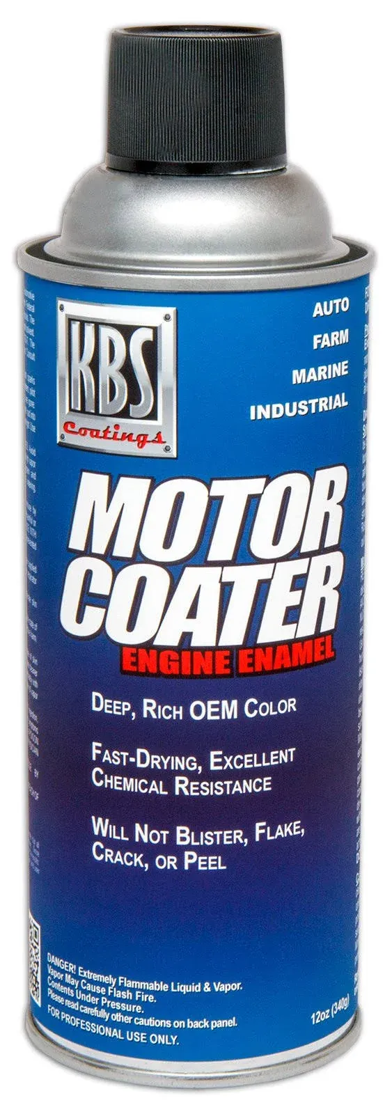 KBS Coatings 60107 White Motor Coater Engine Paint - 12 fl. oz.