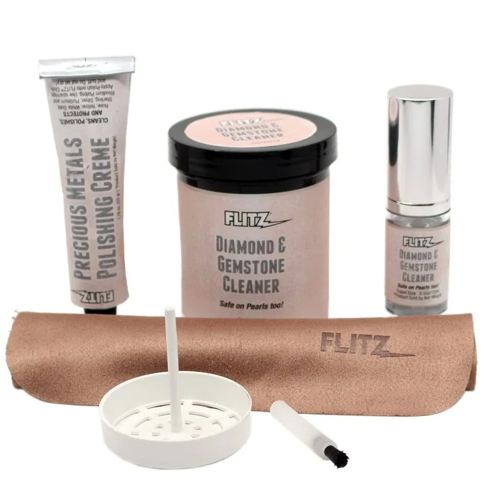 Flitz Complete Jewelry Cleaning Kit for Women & Men - Glasses Cleaner, Jewelry ...