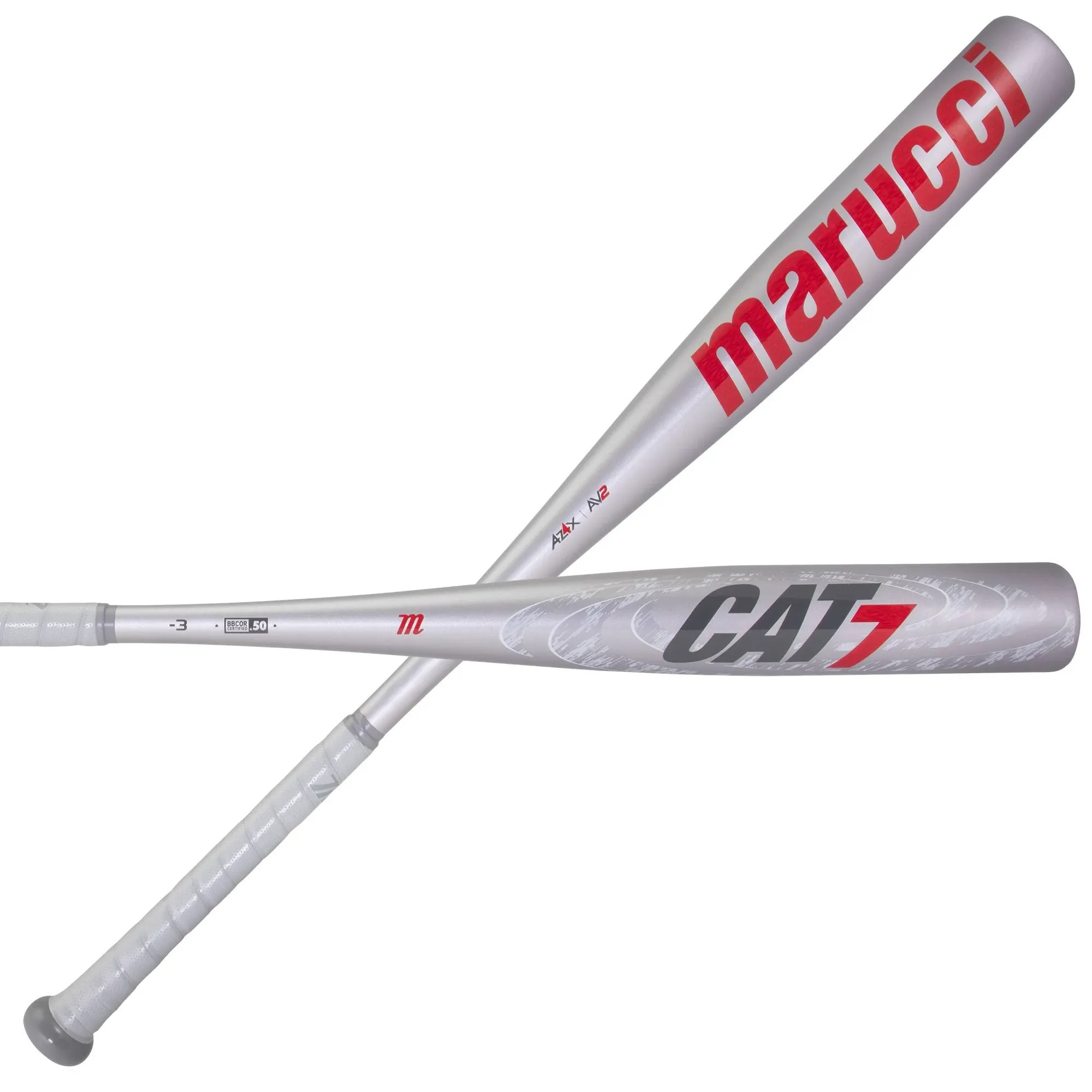 Marucci 2021 Cat7 Silver -3 BBCOR Baseball Bat