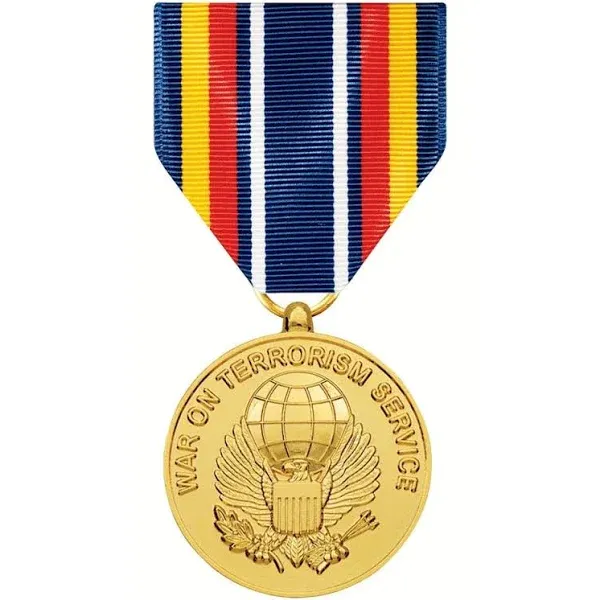 Global War on Terrorism Service Medal GWOT Anodize Full Size