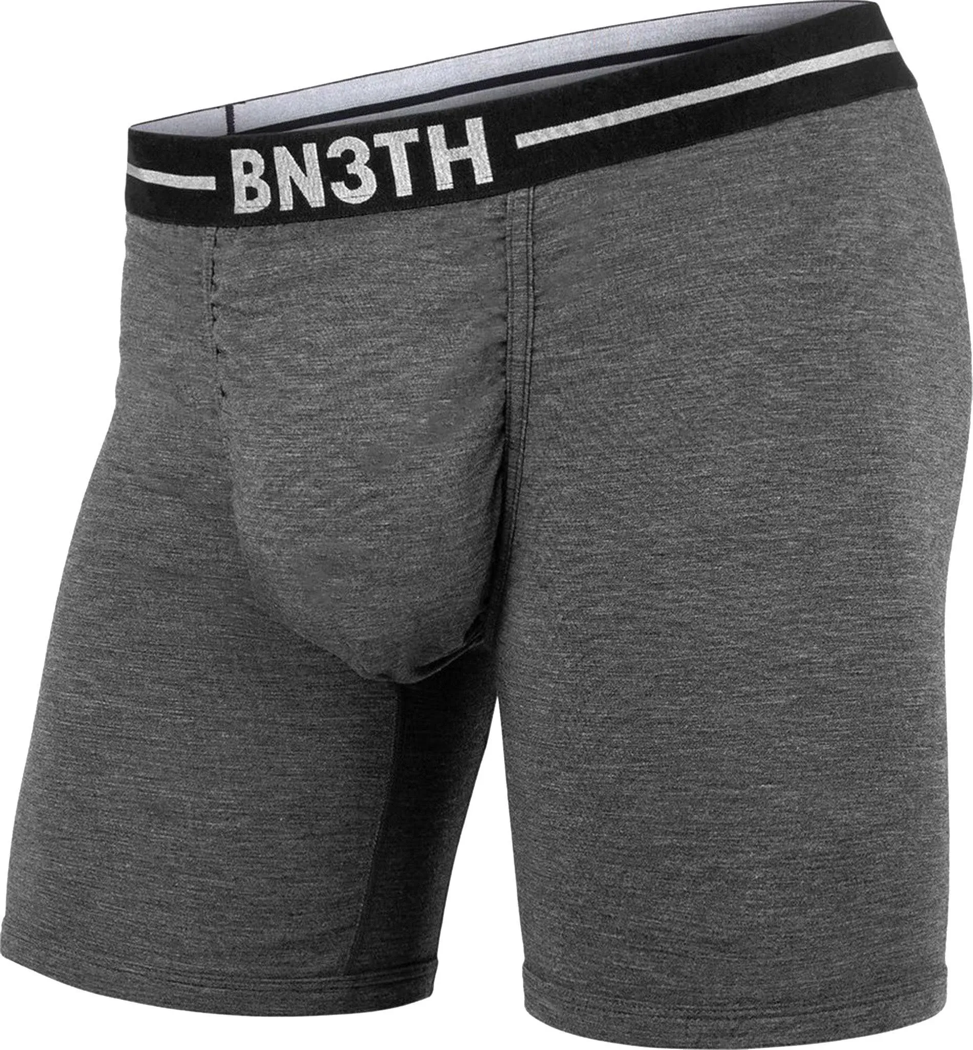 BN3TH Men's Infinite XT2 Solid Boxer Brief - Medium - Ash