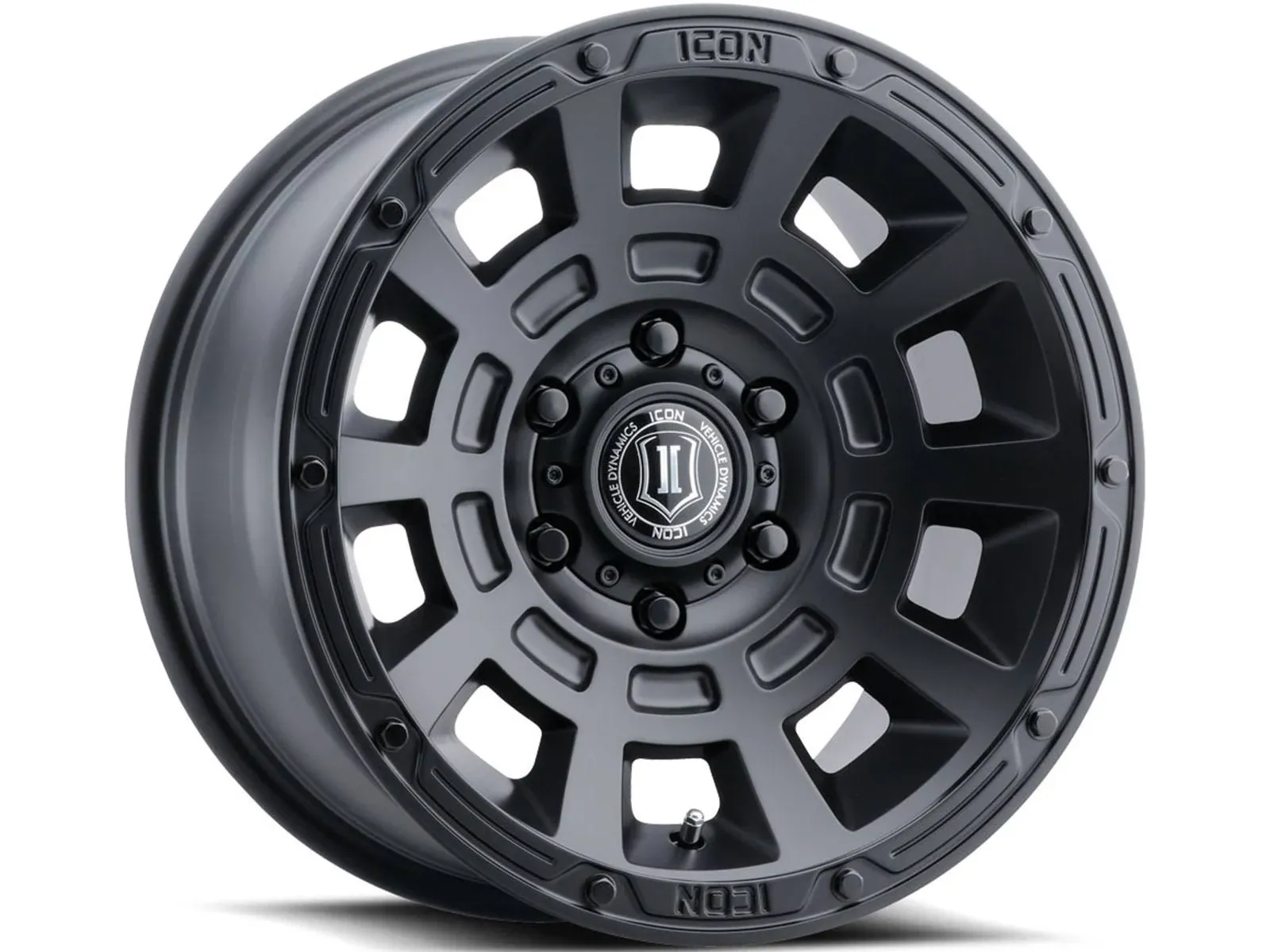 ICON Thrust 17x8.5 6x5.5 25mm Offset 5.75in BS Satin Black Wheel - 2817858357SB