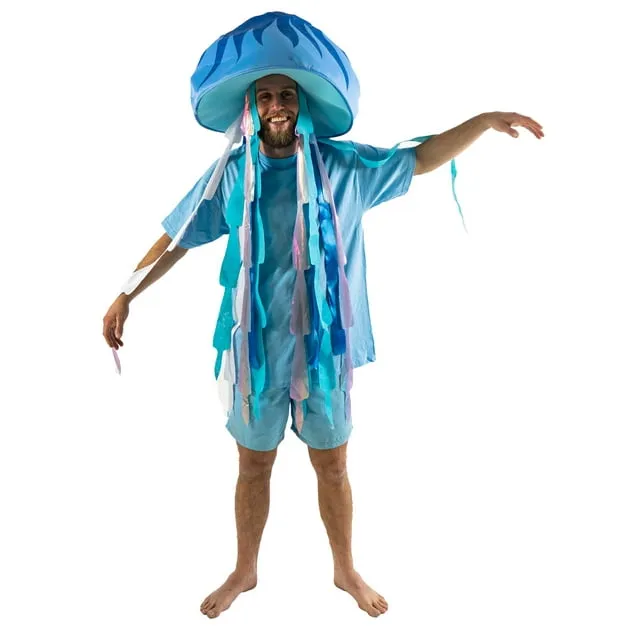 Blue Jellyfish Under The Sea Costume for Adults (One Size)