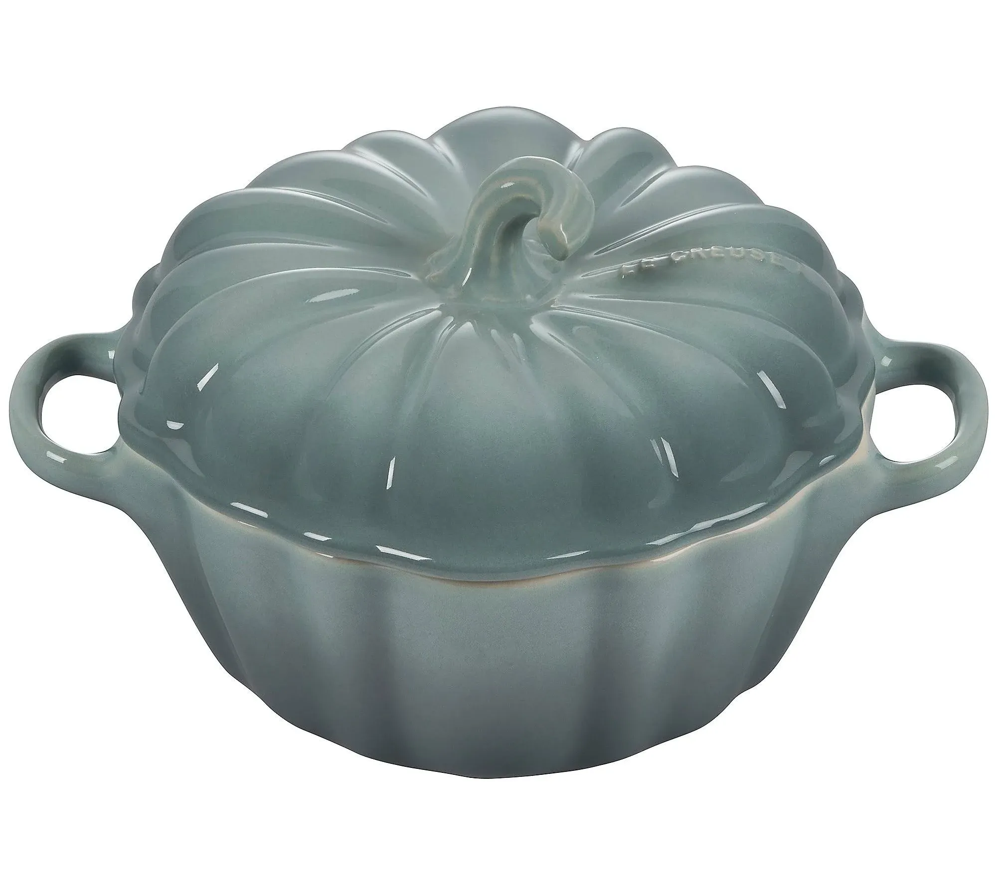 Stoneware Figural 12-Oz. Pumpkin Petite Cocotte