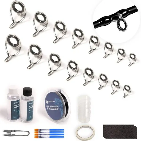 OJY&amp;DOIIIY Fishing Rod Repair Kit All-in-One Supplies for Fishing Pole Eyelet