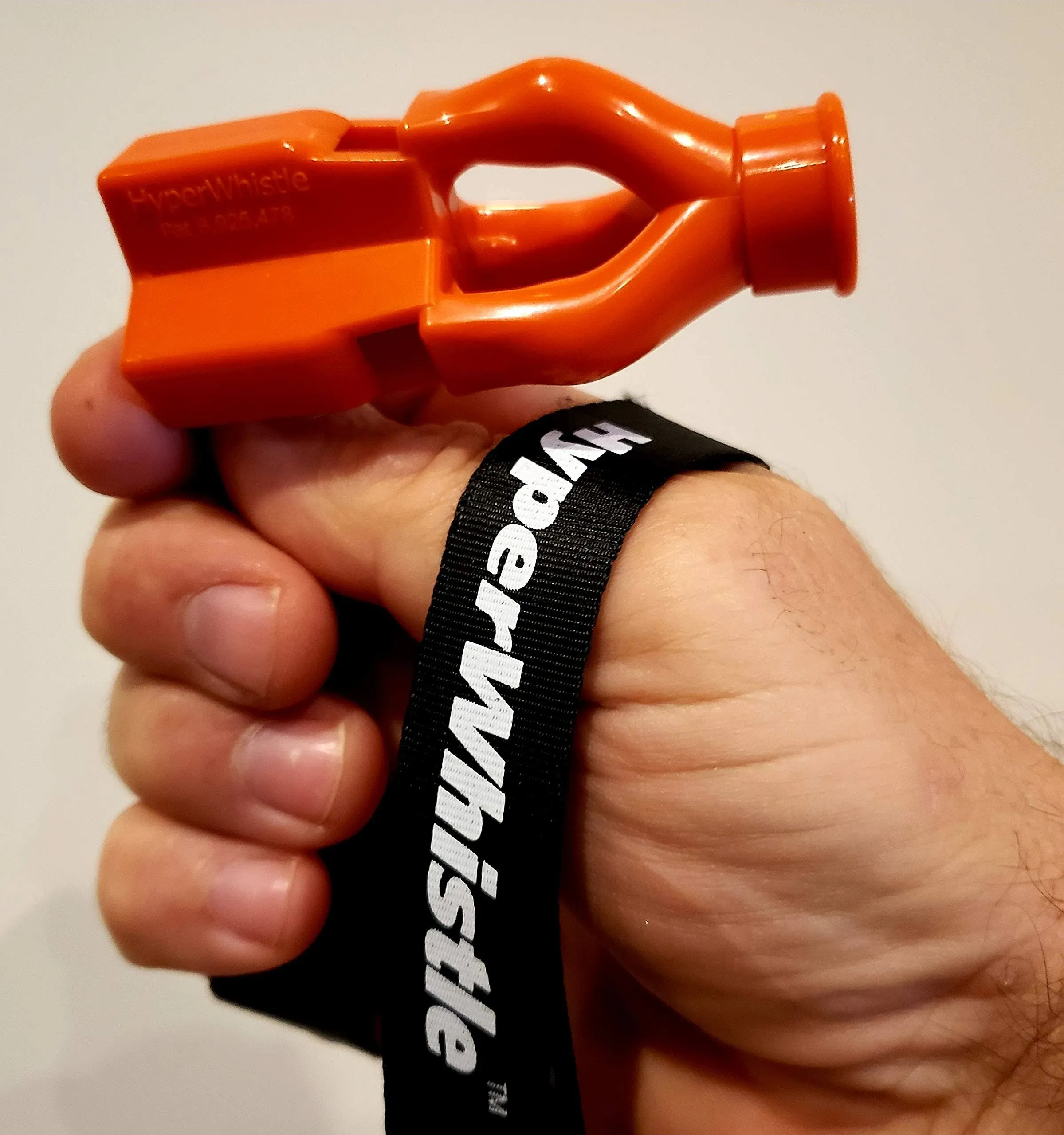 Hyperwhistle The Original Worlds Loudest Whistle, Up to 142db Loud, Safety Orange