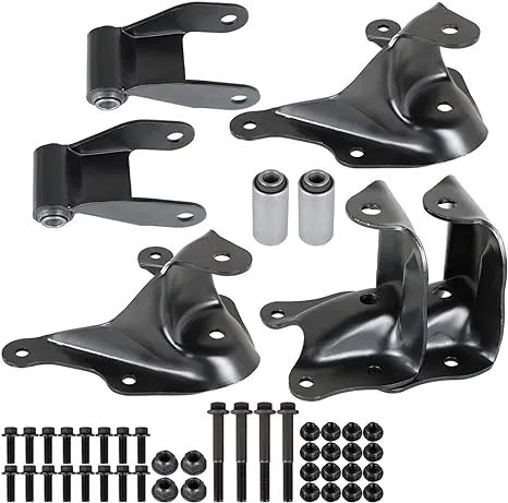 Labwork Leaf Spring Shackle & Bracket Kit Set Rear Replacement for 1986-1997 Ranger 722-010, 4l5z5775aa, F57z5775a