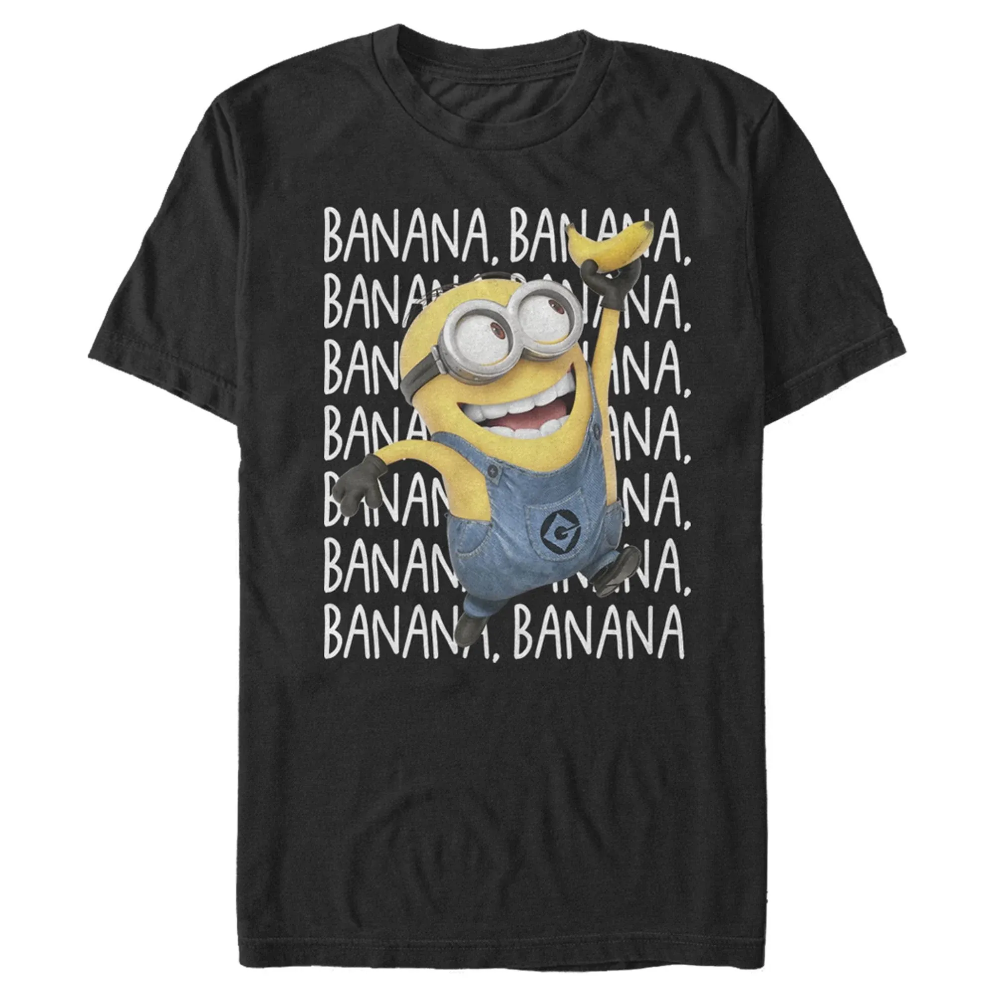 Despicable Me Men's Minions Dave Soaring Banana Dance Funny Graphic Tee