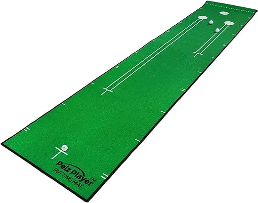 Pelz Player Golf Putting Mat | Includes Tour Proven Training Drills & Tips | Realistic Putting Surface by Dave Pelz Improves Your Putting Game | Measures 26" x 126"