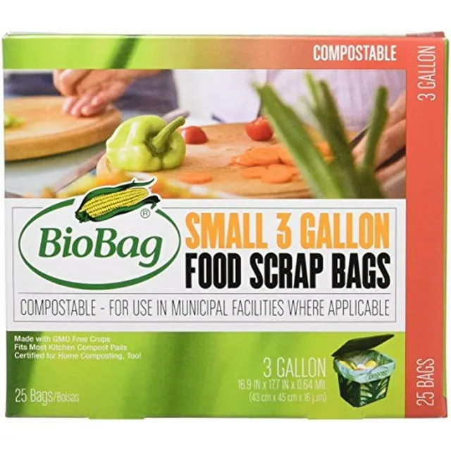 Biobag Compostable 3 Gallon Food Bags