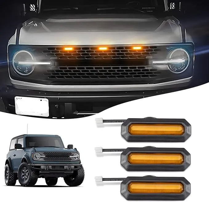 Klutchtech Kltuchtech Bronco Grill Lights LED Grille Lights for Ford Bronco ...