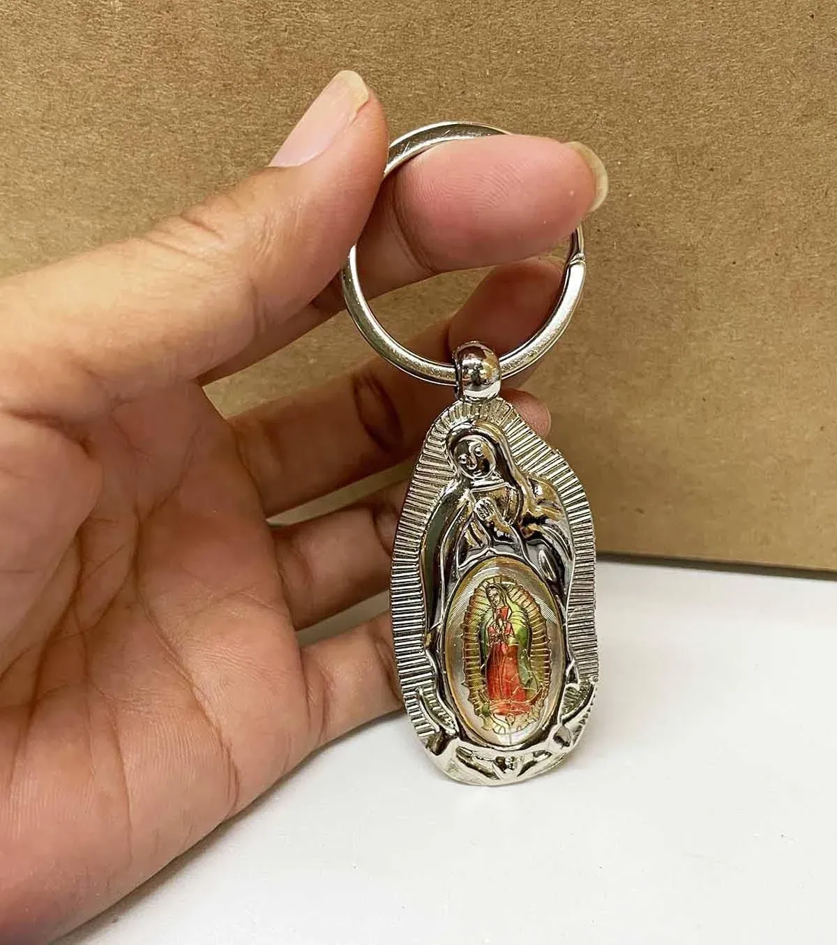 Apontus First Communion Keychain Favor (12 Pcs) Our Lady of Guadalupe Baptism ...