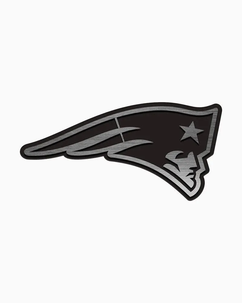 Rico Industries NFL Football New England Patriots Standard Antique Nickel Auto Emblem for Car/Truck/SUV