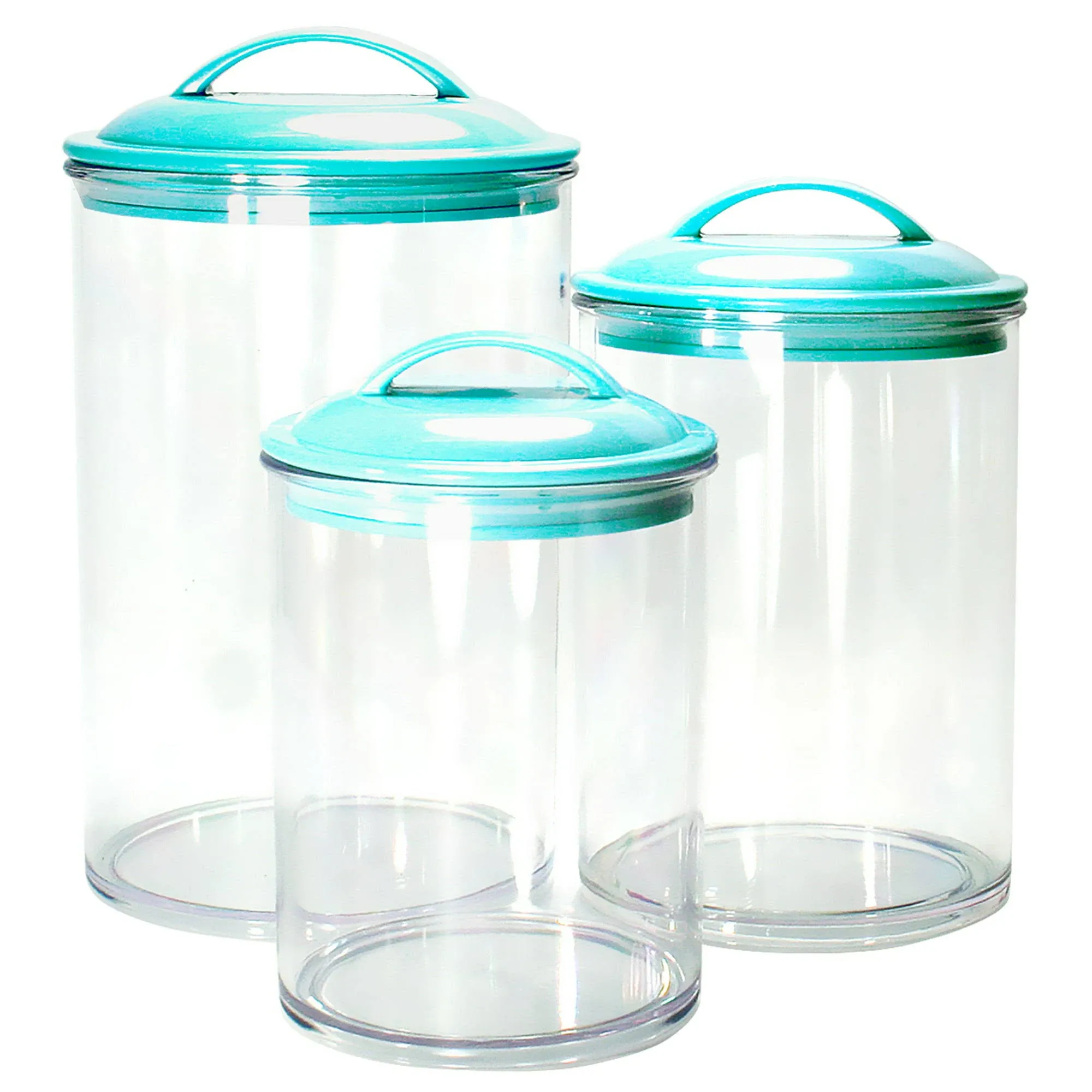 Reston Lloyd 11172 Turquoise Acrylic Canister - Set of 3