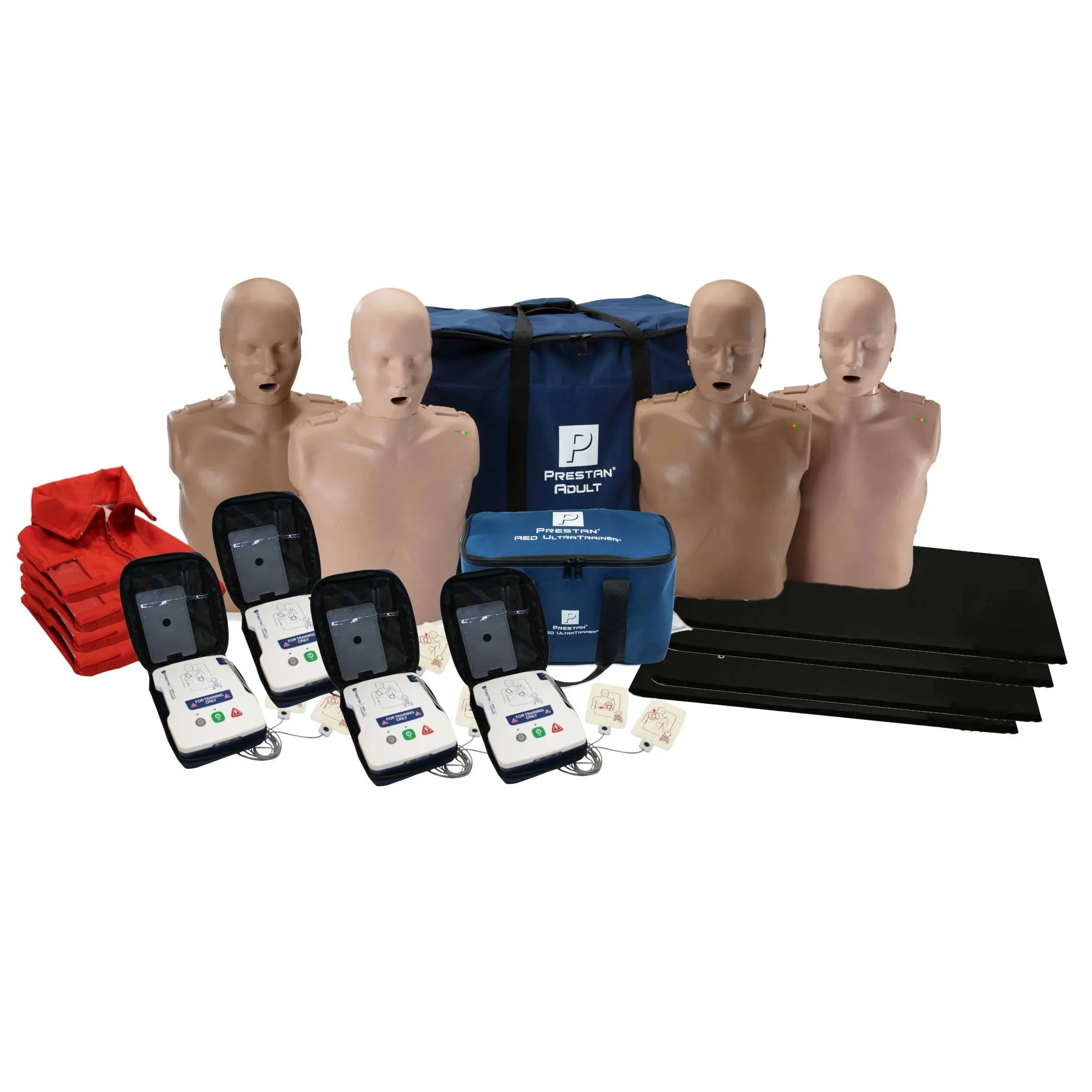 Diversity CPR Adult Manikin 4-Pack w. Feedback, AED UltraTrainers