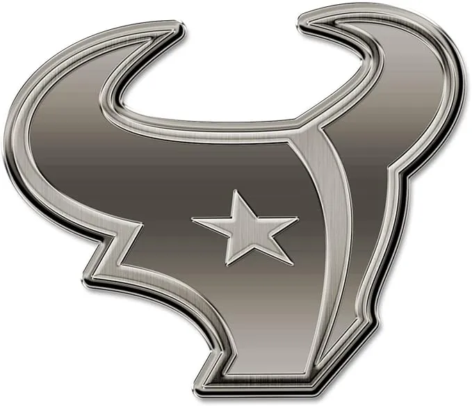 Rico Industries NFL Football Standard Oval Antique Nickel Auto Emblem for Car/Truck/SUV