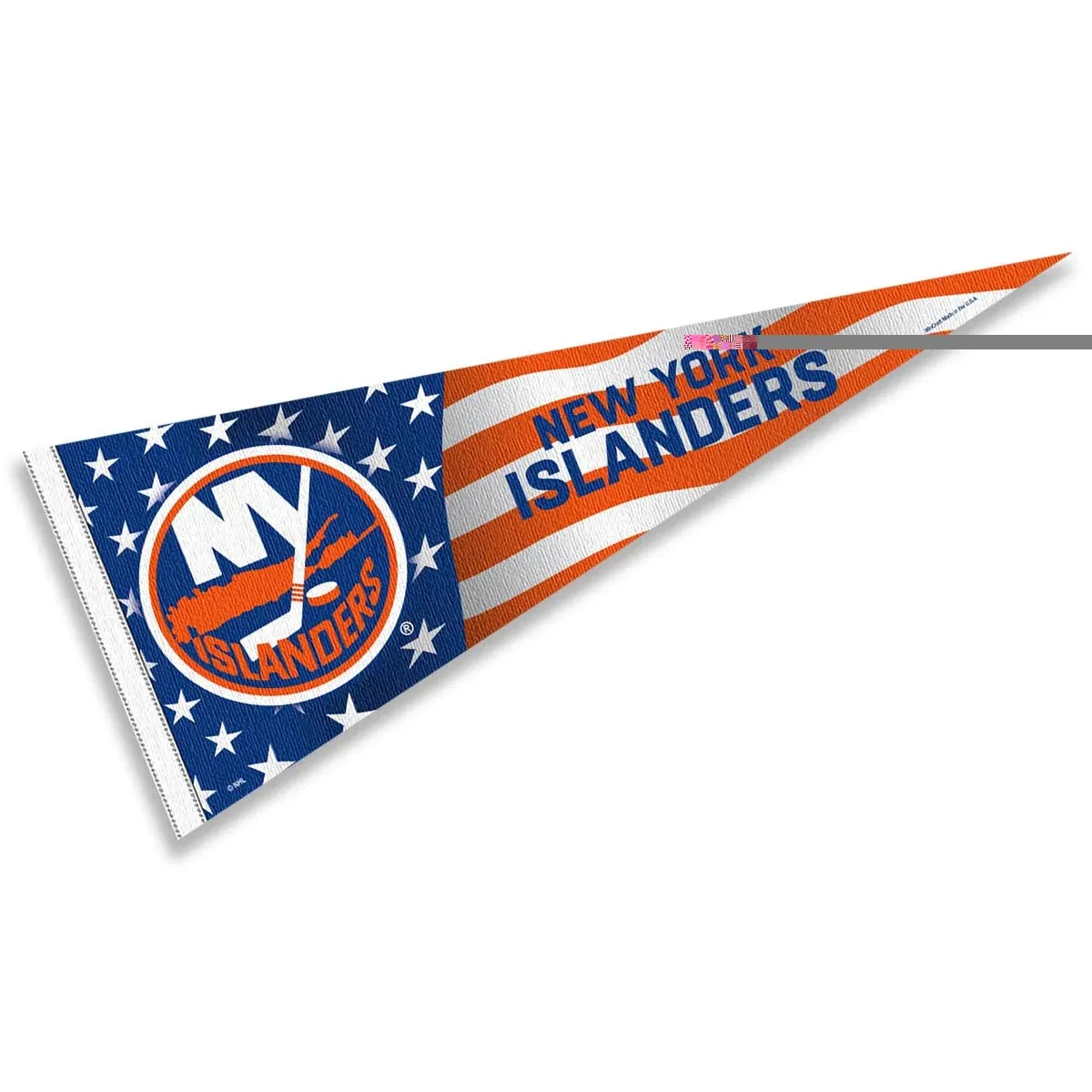 New York Islanders Nation USA Americana Stars and Stripes Pennant Banner Flag