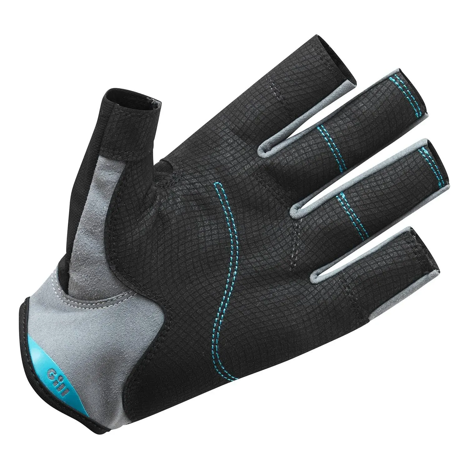 Gill Deckhand Sailing Gloves Short Finger with 3/4 Length Fingers - 50+ UV Sun Protection & Water Repellent