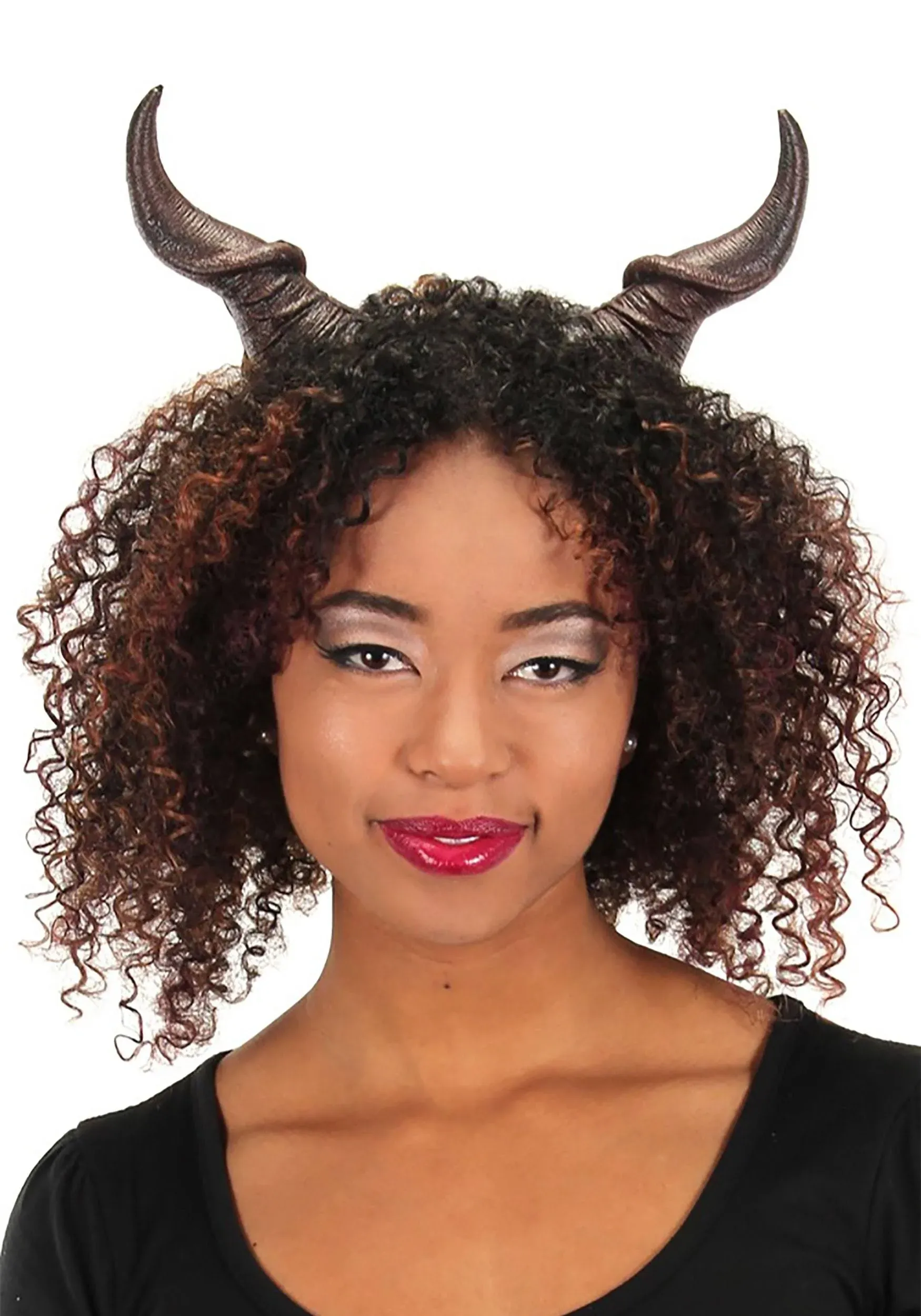 elope Small Beast Horns - Lightweight Plastic with Adjustable Straps, One Size Fits Most