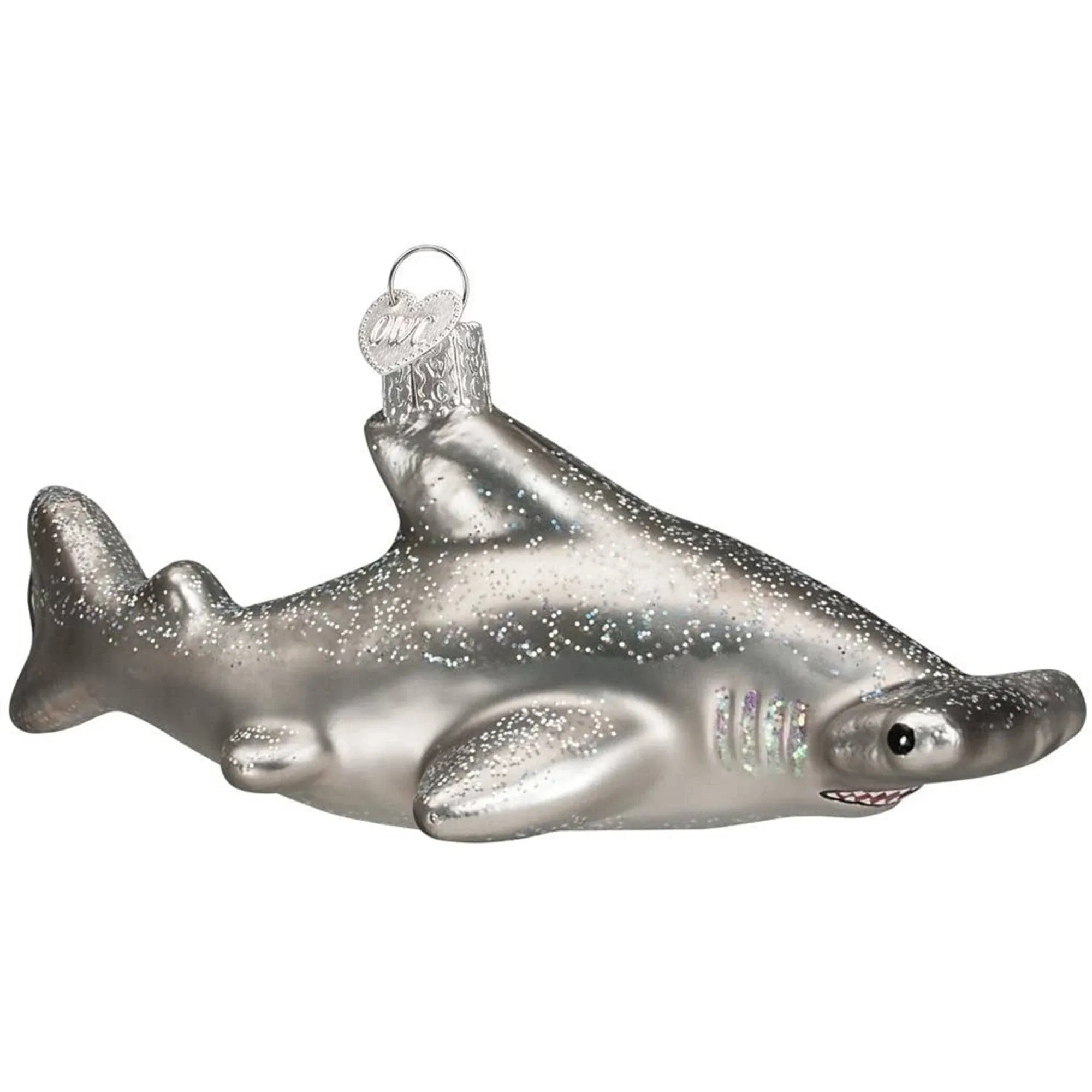 Old World Christmas Hammerhead Shark Glass Blown Ornament