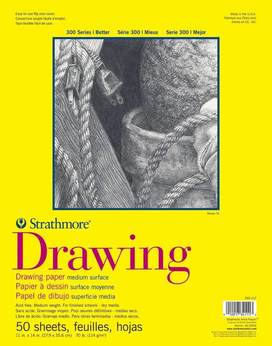 Strathmore® 300 Series Drawing Paper Pad