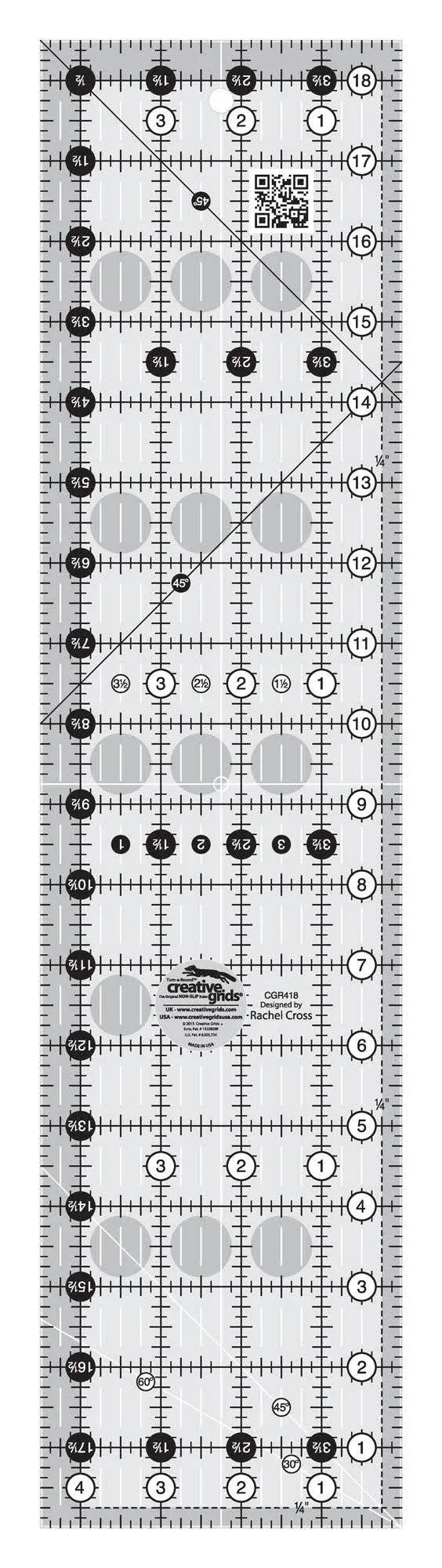 RULER CREATIVE GRID 4.5 X 18.5