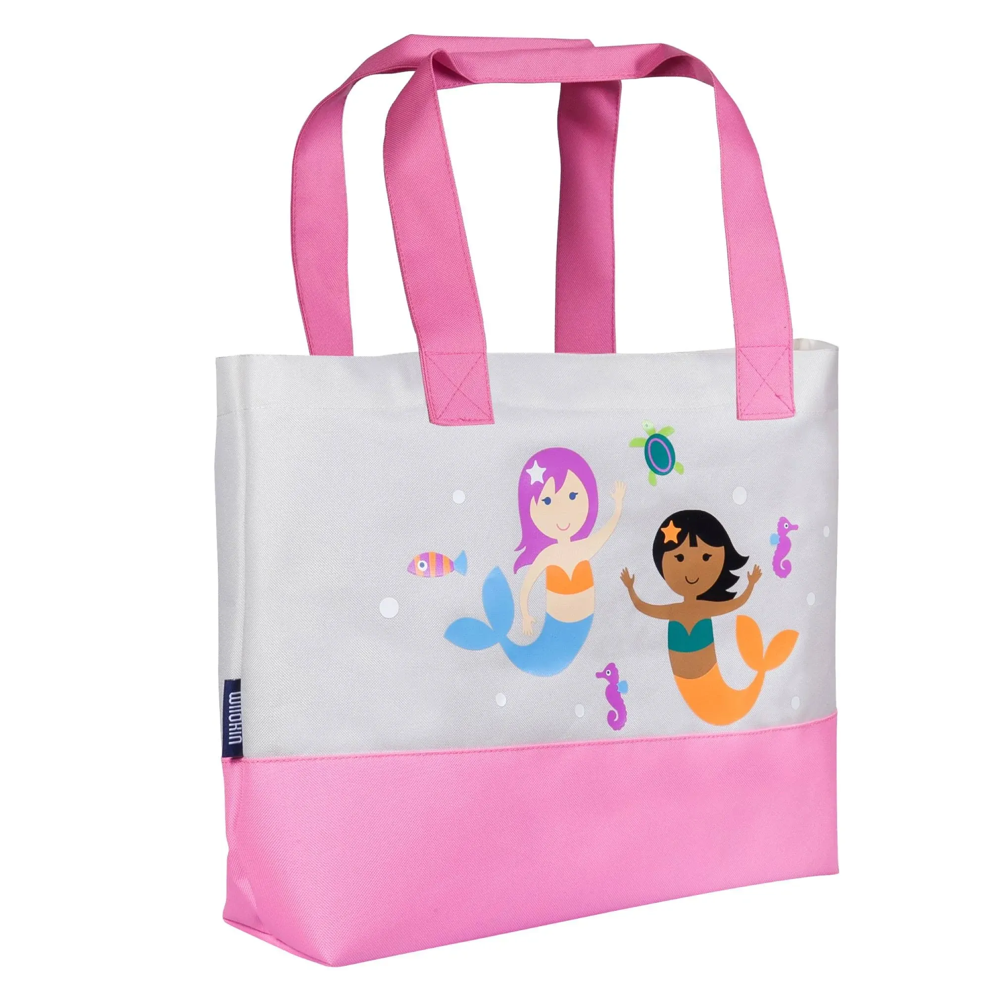 Wildkin Tote Bag for Kids & Adults, Polyester Travel Tote Bags, Two Durable Carrying Handles with Stylish Interior Lining