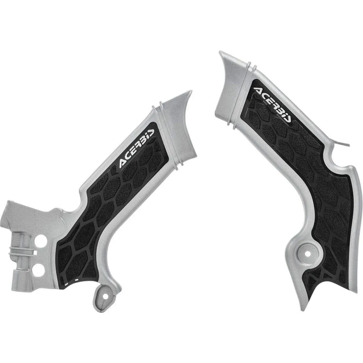 Acerbis 2742601015 X-Grip Frame Guard - Silver/Black Silver | Black 73-2828