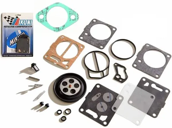 Genuine Mikuni Carb Carburetor Rebuild Kit &amp; Base Gasket Sea Doo SP SPI GTS